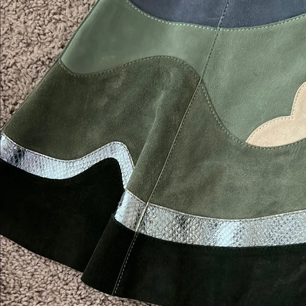 EUC Marc Jacobs Genuine Leather Mini Skirt XS - Picture 7 of 12